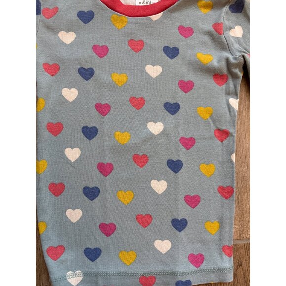 Mini Boden Hearts Glow In The Dark Pajamas Sz 5 - Picture 3 of 7